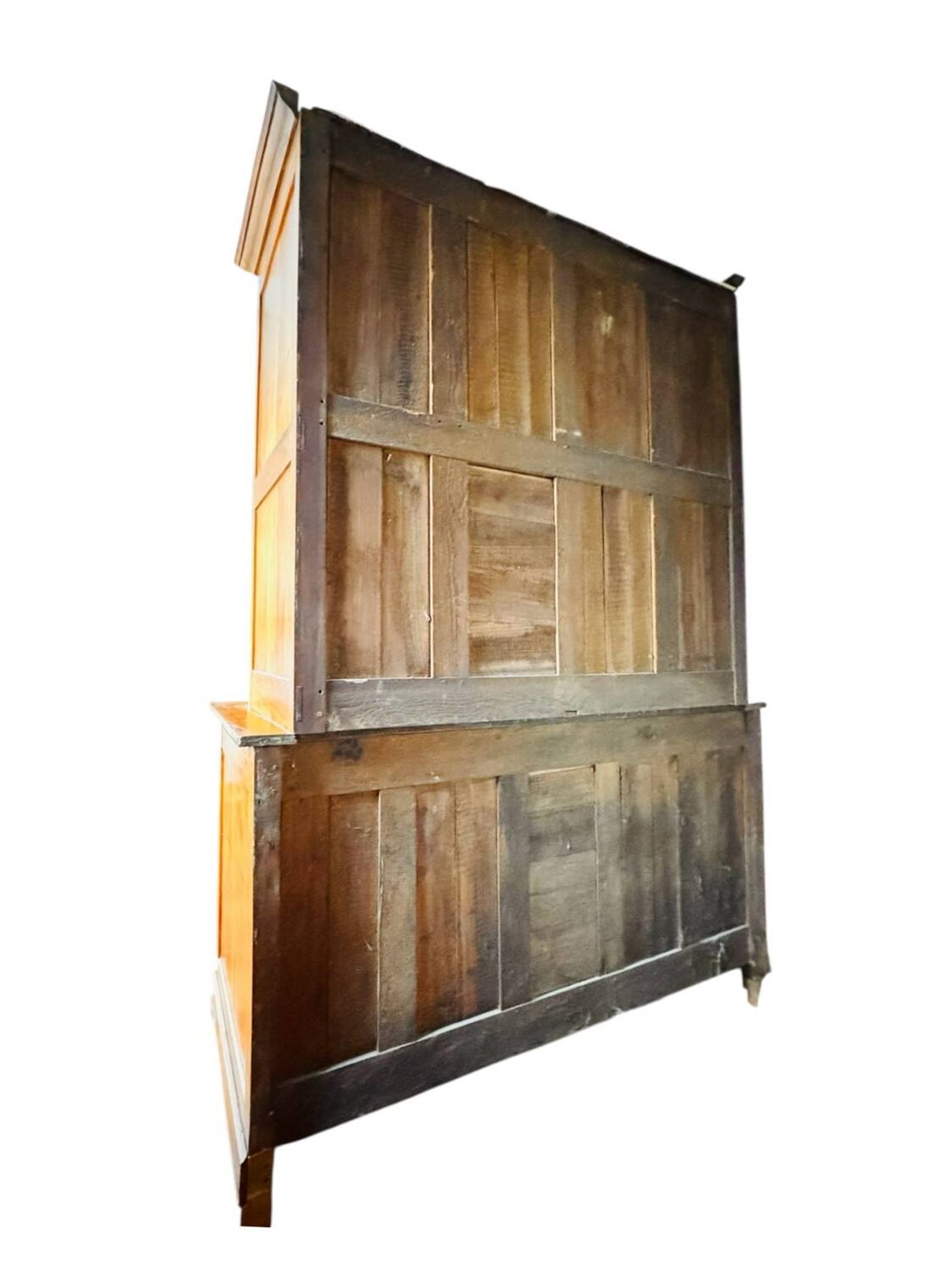 Buffet vaisselier en merisier blond