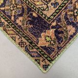 Distressed Turkish Narrow Runner 383x66 cm wool Vintage Tribal Rug