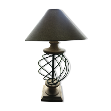 Lampe pierre et métal