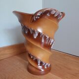 Vase fat lava signed Baudin 70s