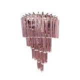 Applique murale en verre triedro murano rose triedro murale