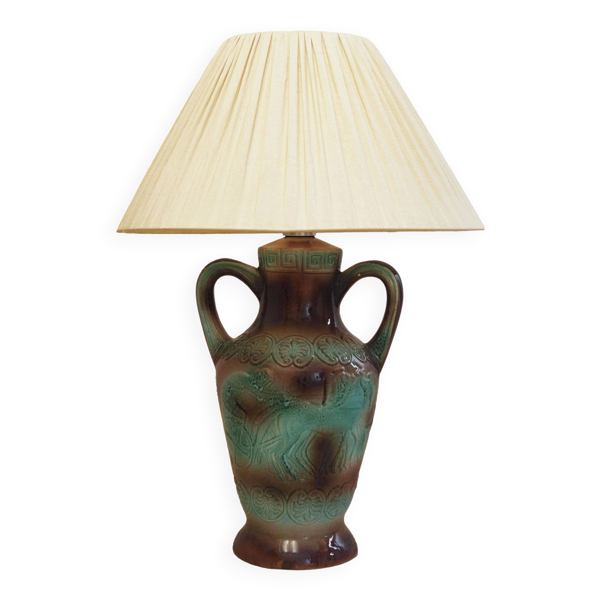 Ceramic lamp, Danish design, 1970s, production: Denmark