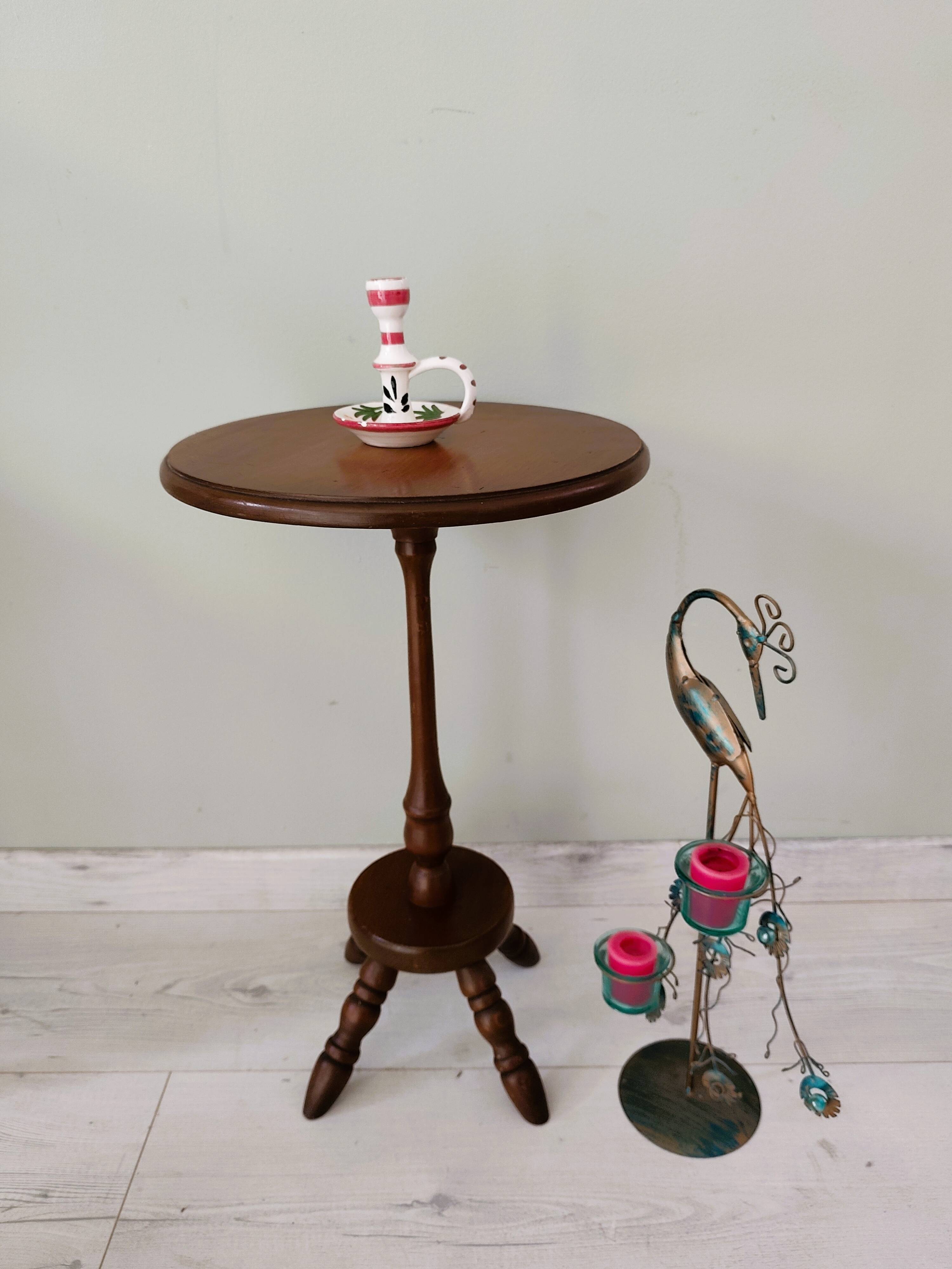 Small antique wooden side table.