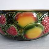 Grand saladier barbotines fruits Salins