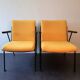 2 fauteuils jaunes 'Oase' avec accoudoirs de Wim Rietveld pour Ahrend de Circel