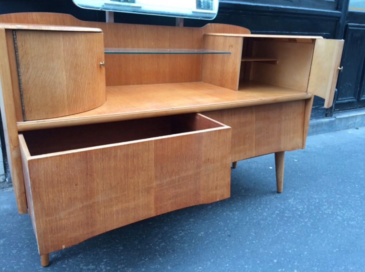 Light wood hairdresser 1950/60