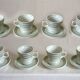 8 tasses brulot en porcelaine épaisse, fin XIXème