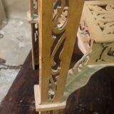 Rare antique wooden arch table, signed Amati, Turin, early 20th century Art Nouveau