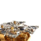 Set of 2 Kinkeldey Hollywood Regency crystal wall lamps, 1970