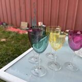 Verres à vin en véritable cristallin
