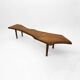 Table basse arbre vintage Live Edge 1960 Bois 1970