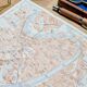 Printed in 1909, map of Verona (Verona), Veneto, Italy.