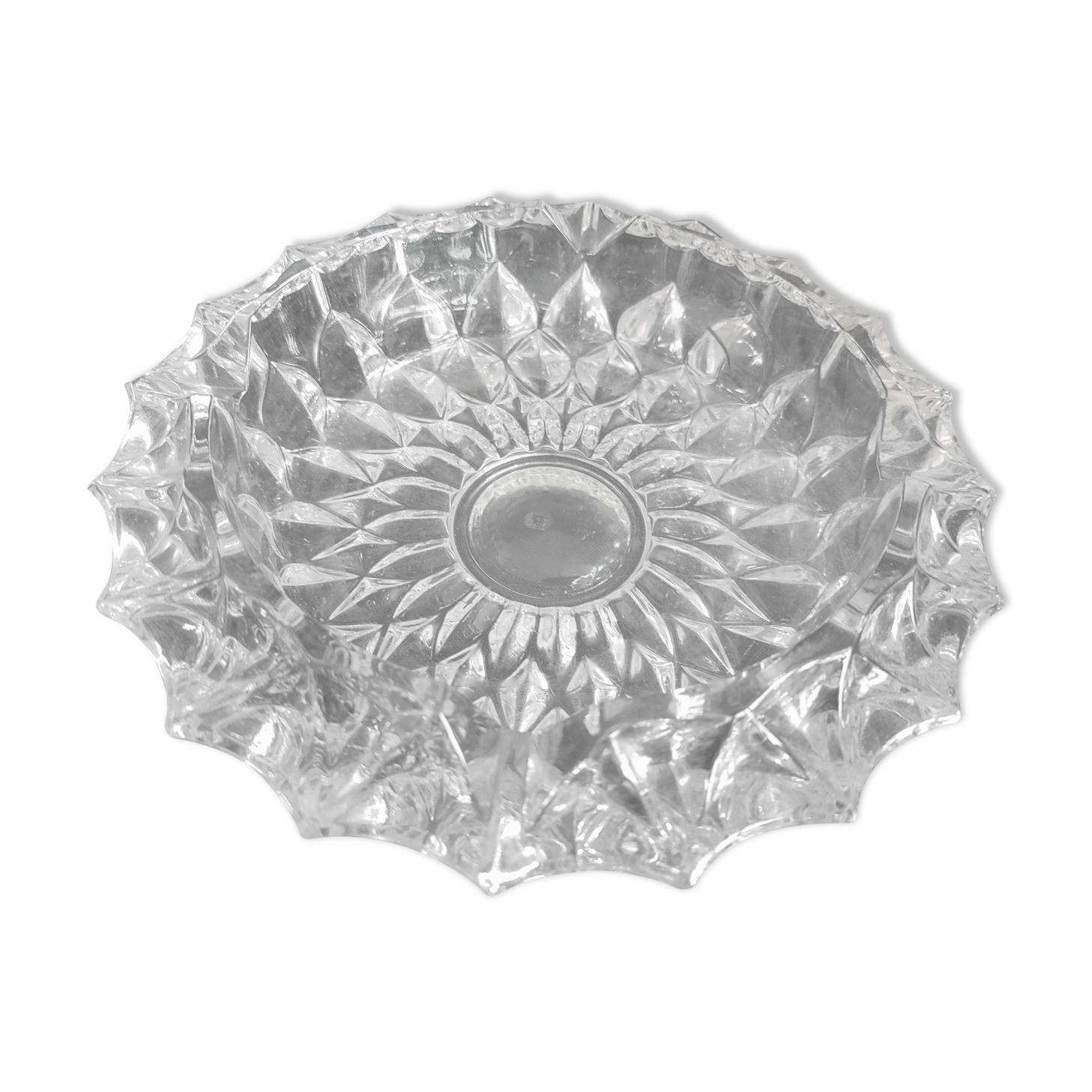 Glass crystal ashtray