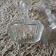 Pair of glass candle holders
