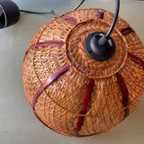 Vintage rattan flower hanging