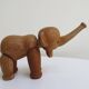 Set of 3 1960s Kay Bojesen Vintage Wooden Toy Monkey Elephant Bear Danish