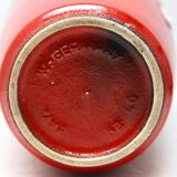 Red floor vase fat lava W-Germany '
