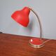 Vintage articulated desk lamp in red lacquered metal, 1950s