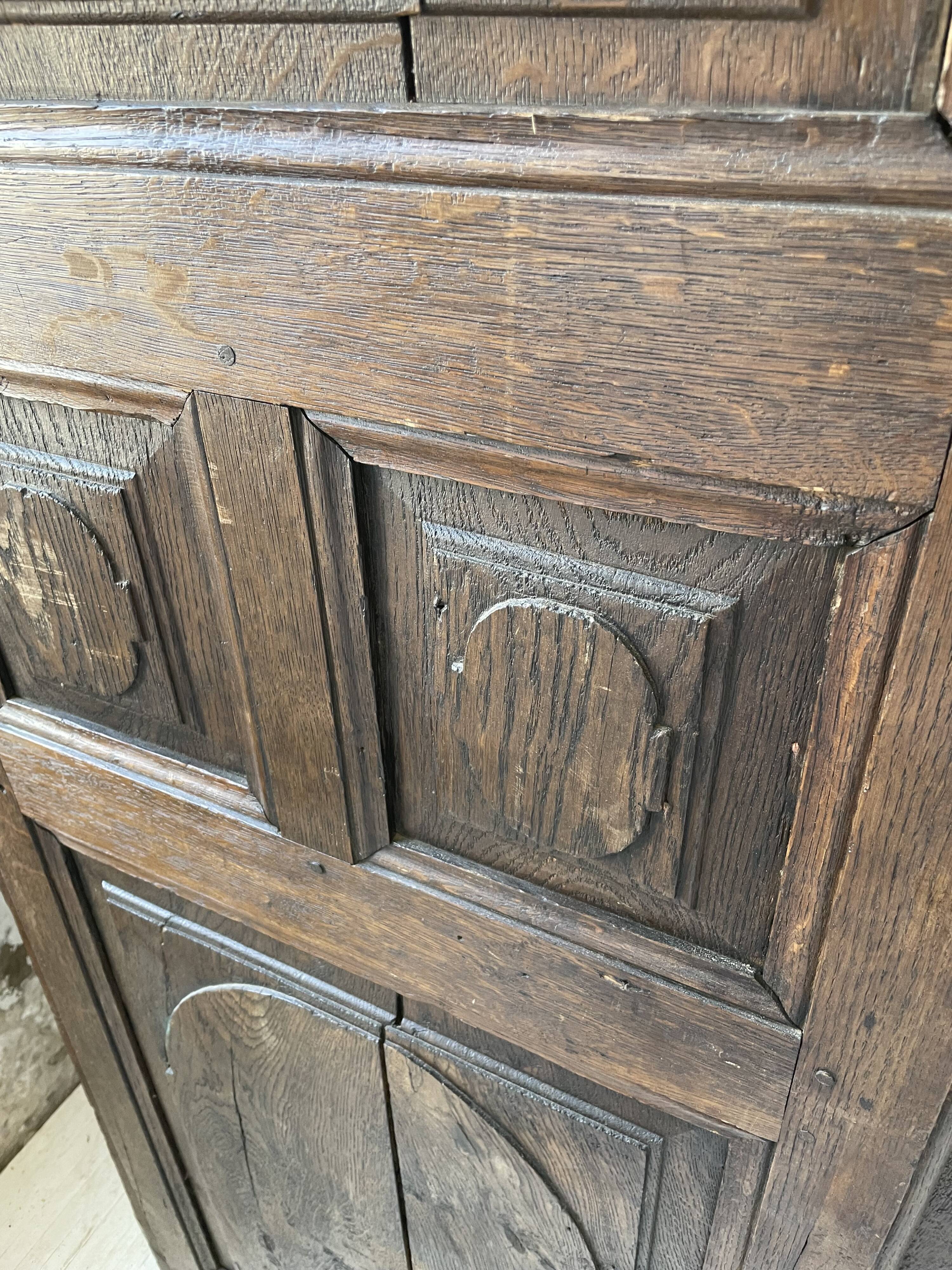 Savoyard solid oak cabinet XVIIIth