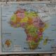 Ancienne carte scolaire vidal lablache afrique physique et politique  n°16