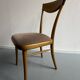 Set of 18 Scandinavian design chairs from the 1960s, organic curved wood.