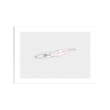 Illustration A4 naiade no. 8/8 bretagne baigneuse mer