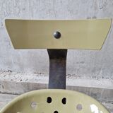 Unique set of 4 metal tractor seat chairs, 1990