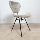 Pair of vintage furry chairs
