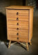 Commode en rotin, années 60