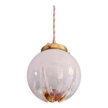 Suspension Space Age en verre de Murano, Mazzega, 1970