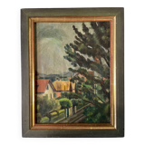 Old landscape painting 1919