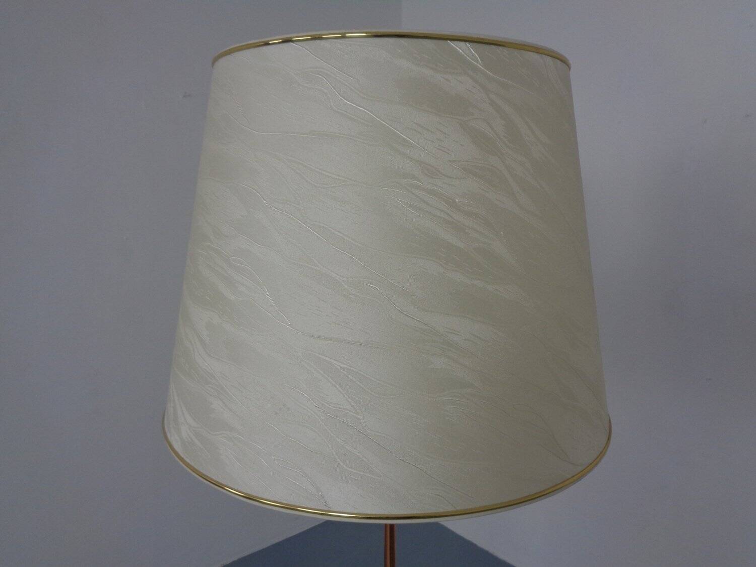 Tripod Teak & Copper Floor Lamp from Fog & Mørup, 1960s