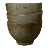 Set of 3 stoneware bowls