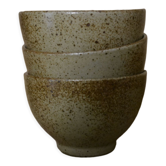 Set of 3 stoneware bowls