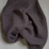 Old hemp tablecloth dyed in dark grey