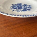 6 assiettes creuses Lunéville modèle Évian – décor floral