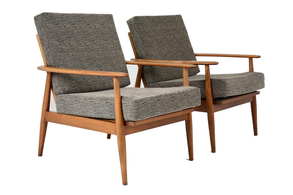 Pair of scandinavian armchairs, dating back 60 years