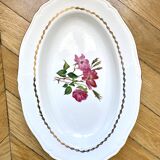 Plat creux ancien en porcelaine L’Amandinoise