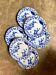 6 deep plates Creil & Montereau in blue ironstone, "Japan" service.