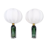 Lampes de Table Style Milieu du Siècle Moderne par Carl Fagerlund pour Orrefors Suède RD 1406