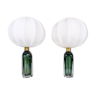 Mid-Century Modern Table Lamps by Carl Fagerlund for Orrefors Sweden RD 1406