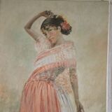 Tableau portrait de femme gitane