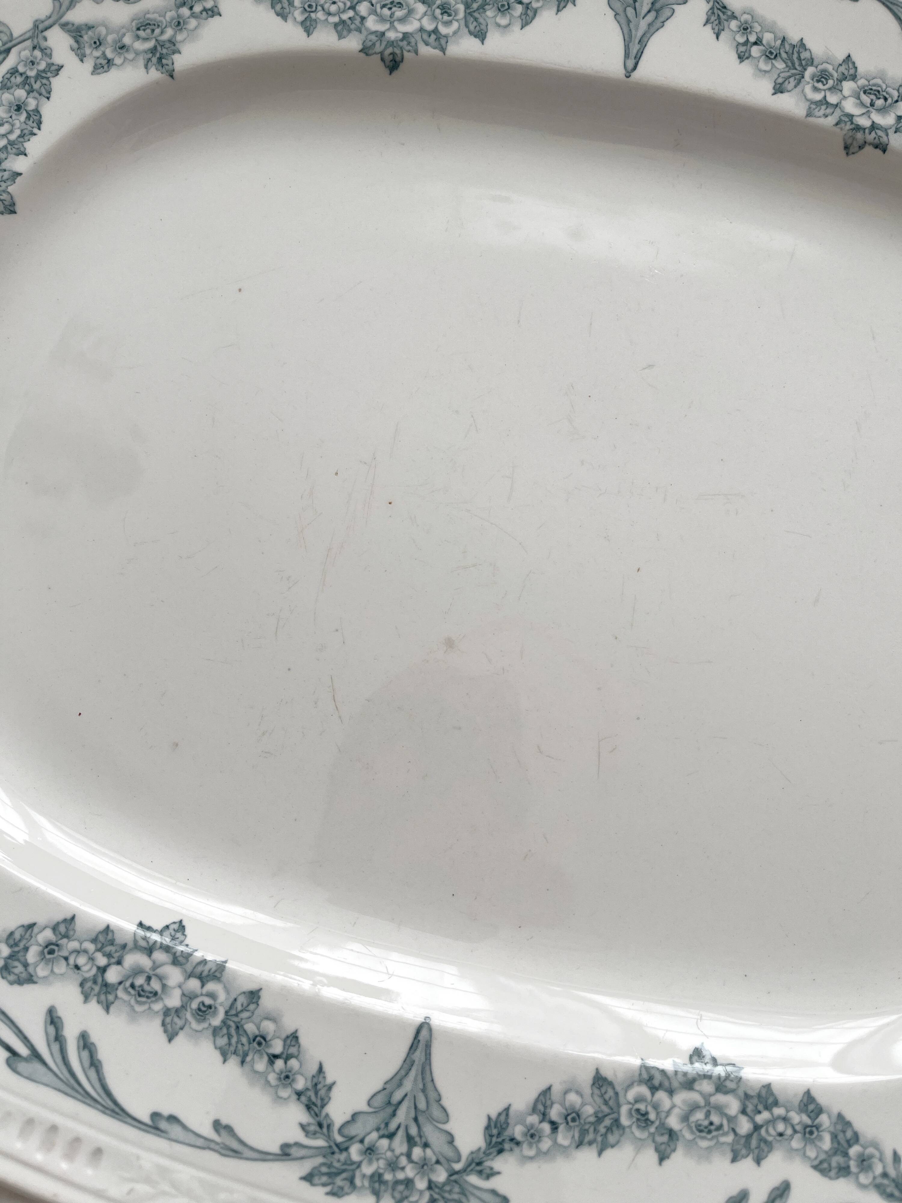 Iron earthenware dish “Louis XVI” U&C Sarreguemines