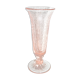 Vintage cornet vase in pink molded glass
