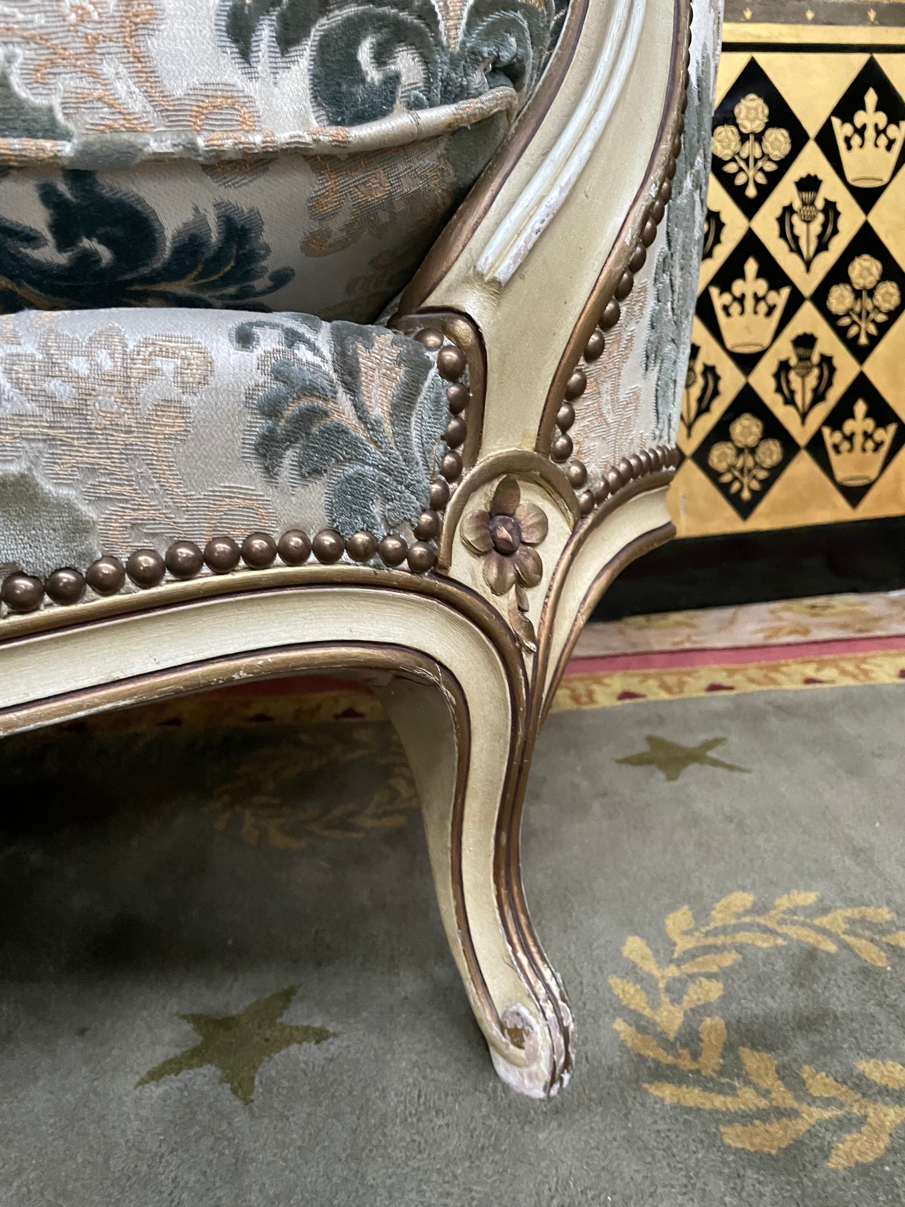 Louis XV style basket sofa