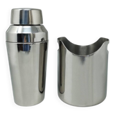 1970s Gorgeous Cocktail Shaker With Ice Bucket by Motta. Made in Italy