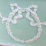 Celadon green trumeau mirror - 121x150cm