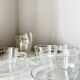 Vintage Glass Borosilicate Tea Set cups by Ilse Decho for Schott Jena, DDR