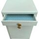 Vintage gray green bathroom chest of drawers