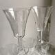 Set of 7 glasses of wine / crystal water 60s
